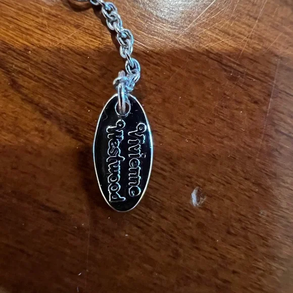 Vivienne Westwood Silver and Blue Crystal Pendant - Picture 5 of 7